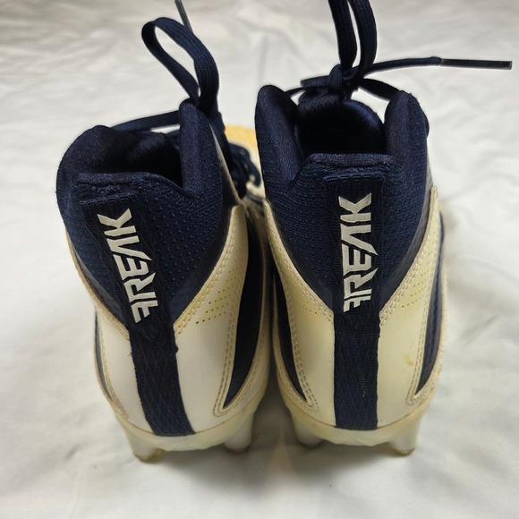 ADIDAS FREAK X CARBON MID FOOTBALL CLEATS MENS SIZE 8 NAVY/GOLD. NO BOX - Picture 2 of 8